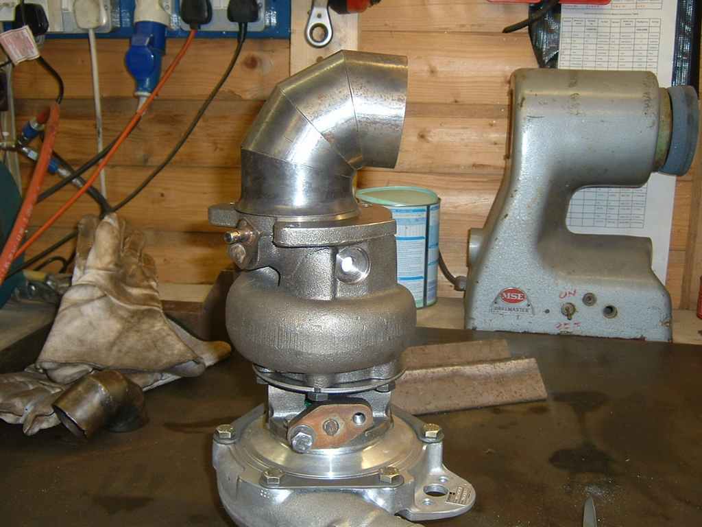 DIY turbo header fabrication Chevy twin turbo project