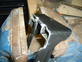 The bar was re-welded in to keep strength